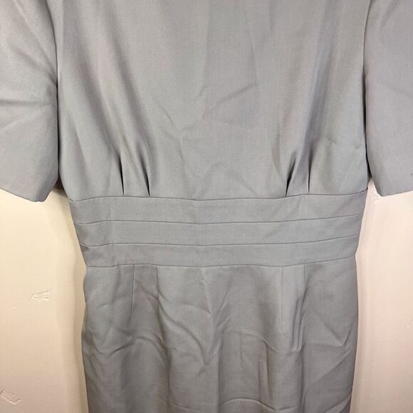 J.Crew Womens Wool Tan Knee Length Dress Short Sleeve Size 4 Career Work Wear - Picture 3 of 7